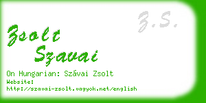 zsolt szavai business card